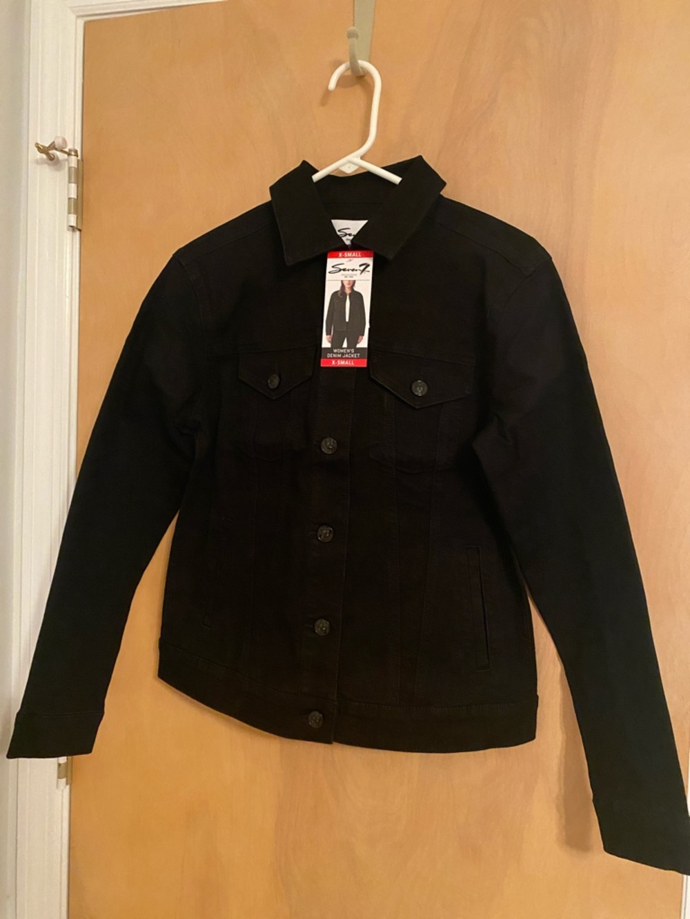 Seven7 Black Women's Jean Jacket